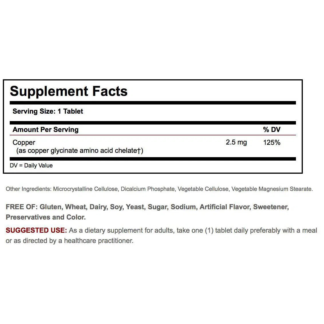 Solgar Chelated Copper-N101 Nutrition