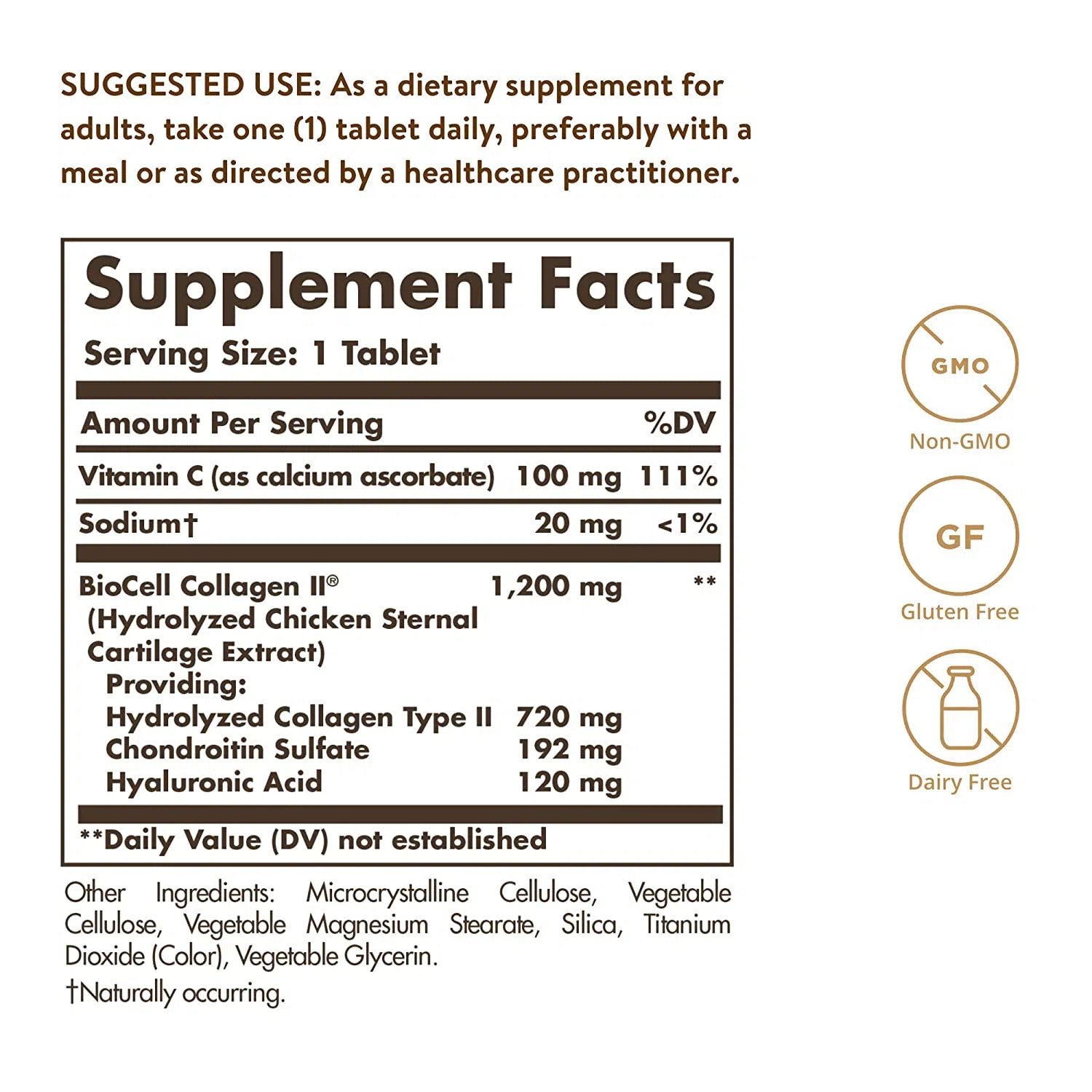 Solgar Collagen Hyaluronic Acid Complex-N101 Nutrition