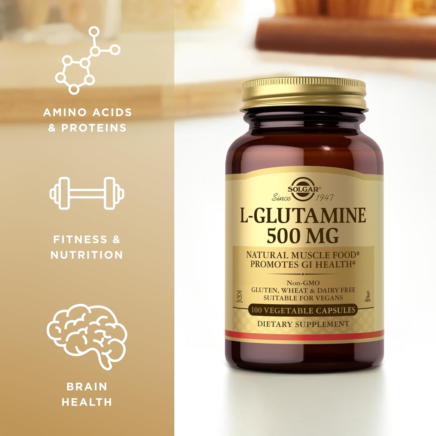 Solgar L-Glutamine 500 mg-N101 Nutrition