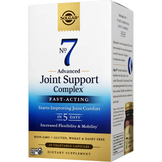 Solgar No. 7 Advanced Joint Support Complex-30 vegetable capsules-N101 Nutrition