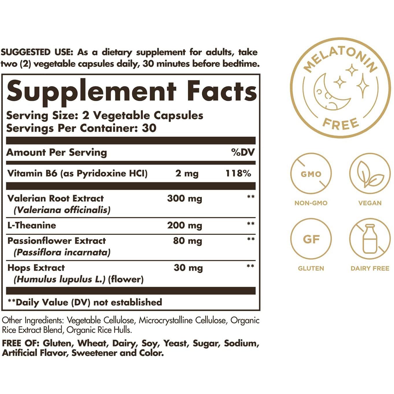 Solgar Sleep & Stress Support-N101 Nutrition