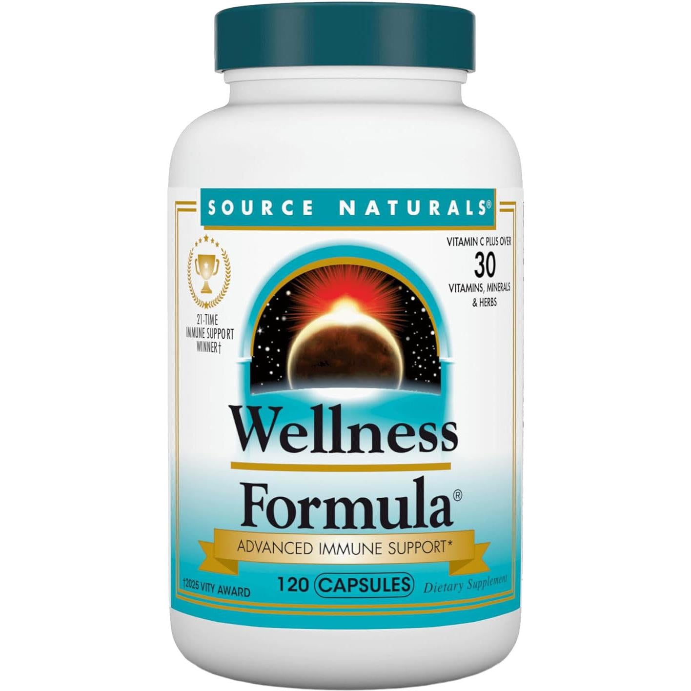 Source Naturals Wellness Formula (capsules)-120 capsules-N101 Nutrition