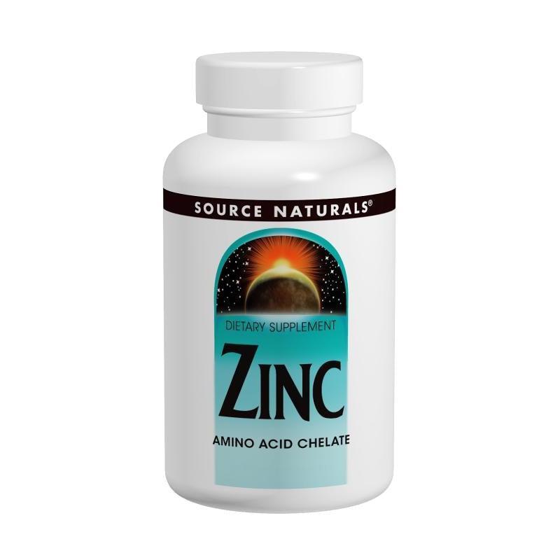 Source Naturals Zinc Amino Acid Chelate 50 mg-N101 Nutrition