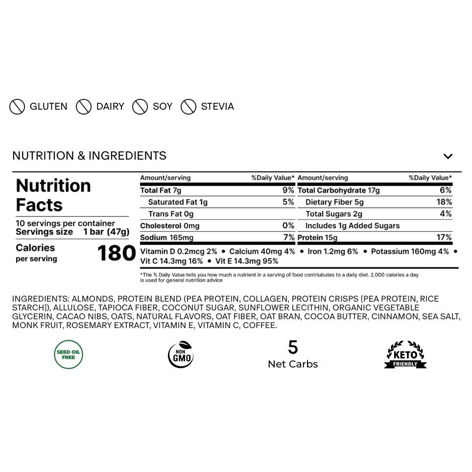 Stars + Honey Collagen Protein Bar-N101 Nutrition