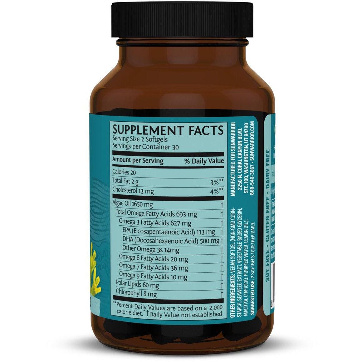 Sunwarrior Algae-Based Omega-3 Vegan DHA & EPA-N101 Nutrition
