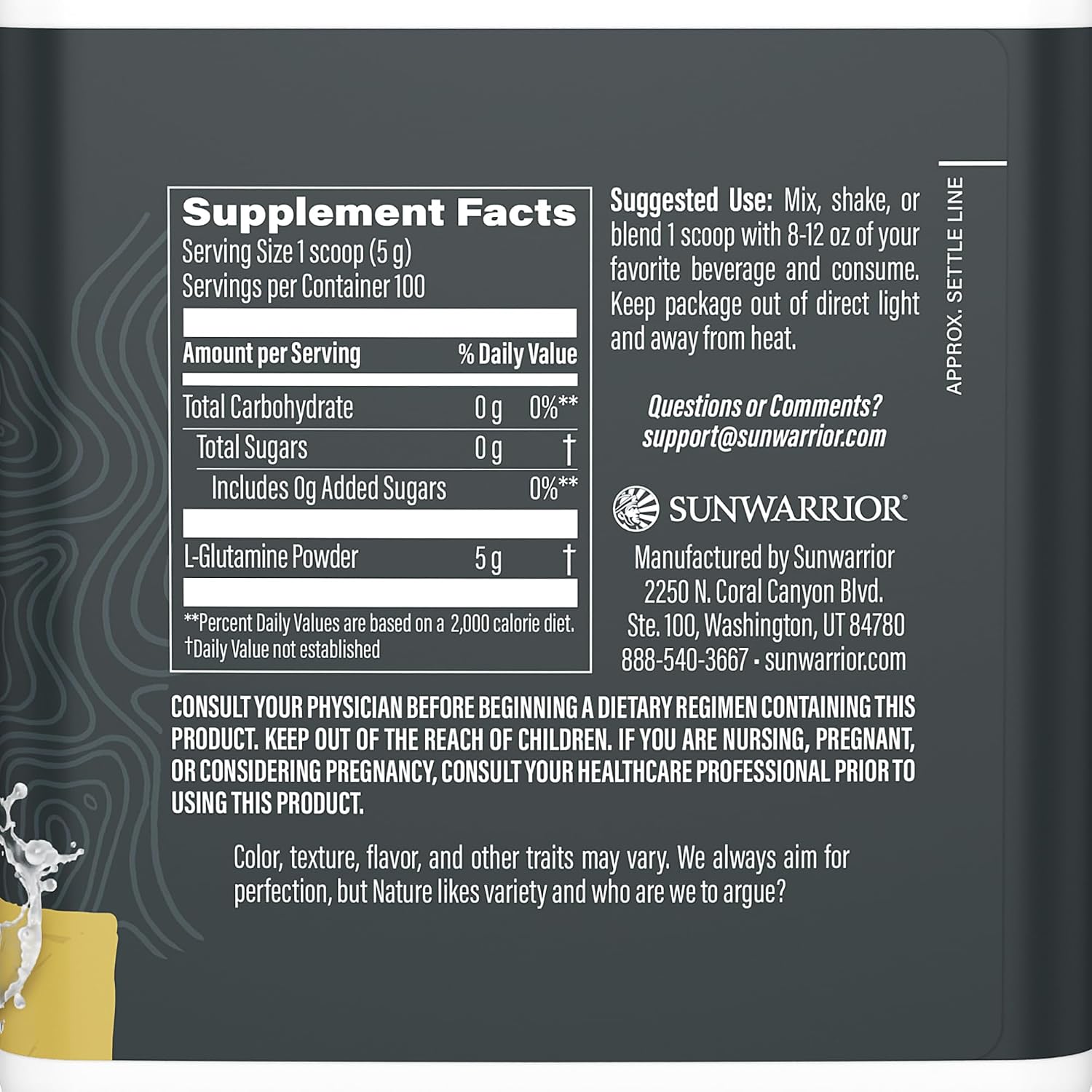 Sunwarrior Sport Active Glutamine-N101 Nutrition