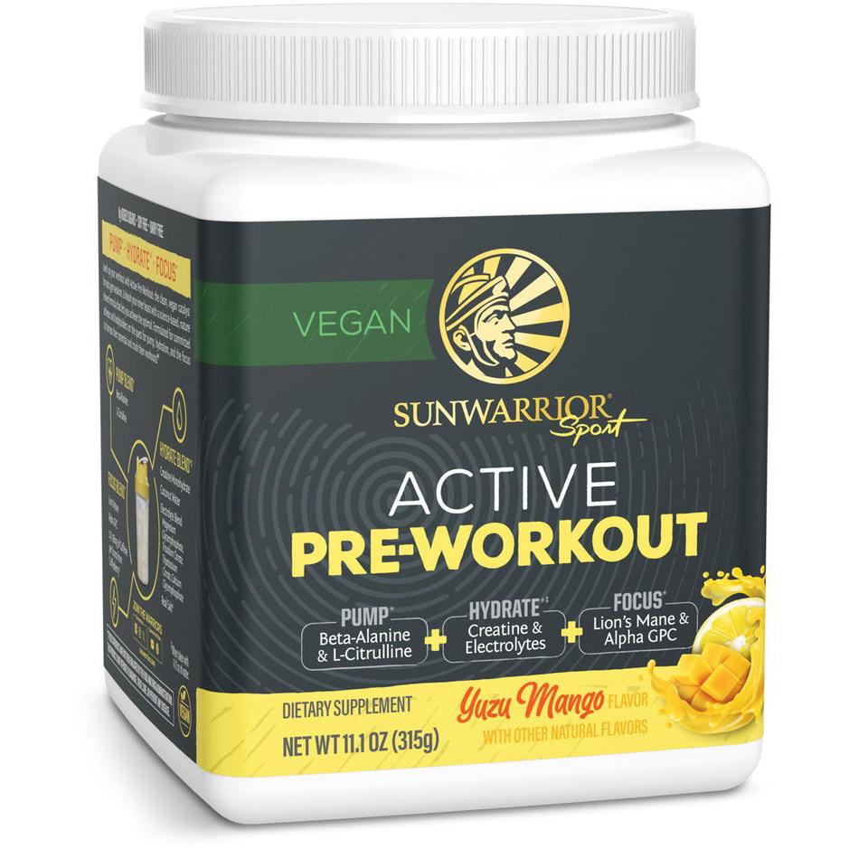 Sunwarrior Sport Active Pre-Workout-30 servings-Yuzo Mango-N101 Nutrition