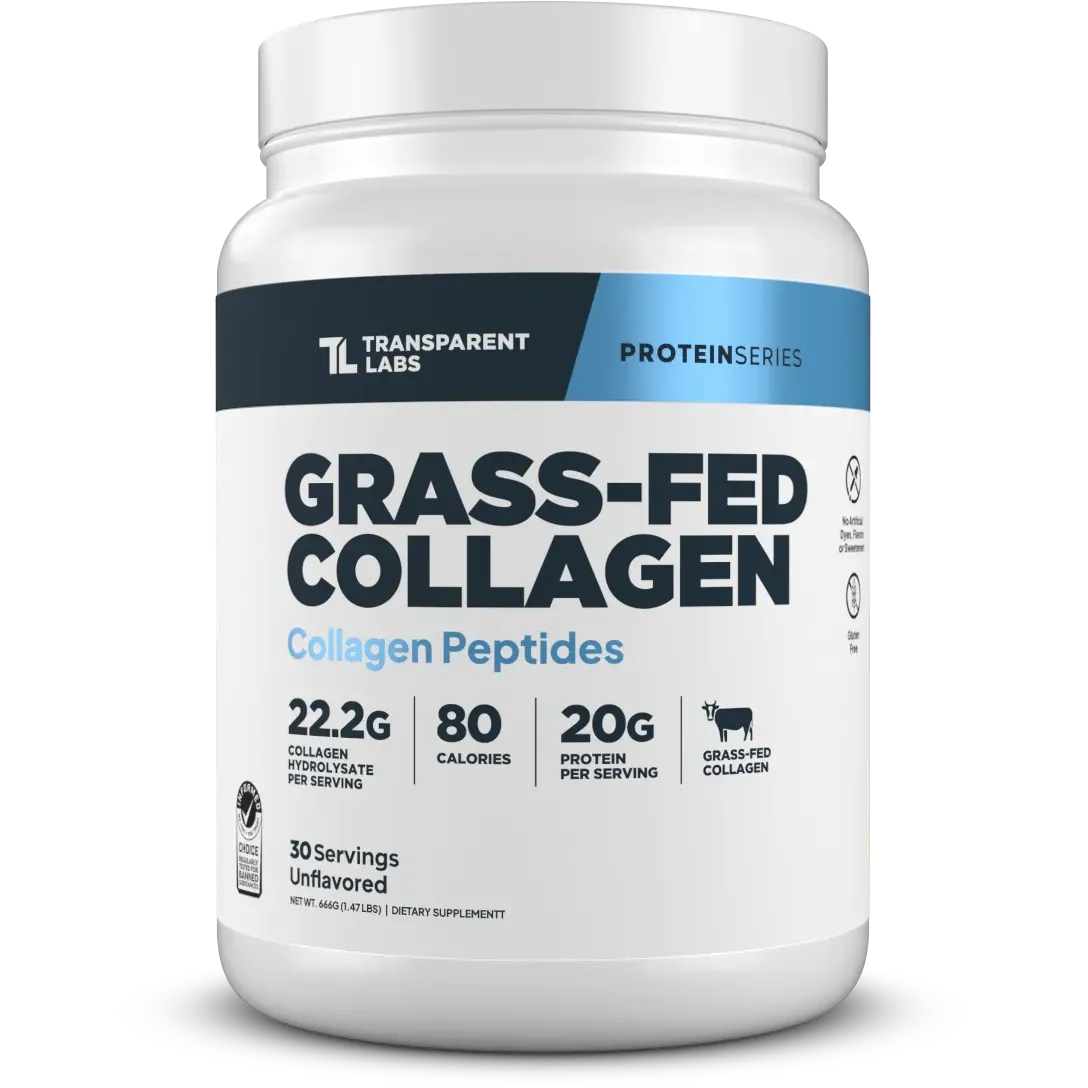 Transparent Labs Grass-Fed Collagen-30 servings-Unflavored-N101 Nutrition