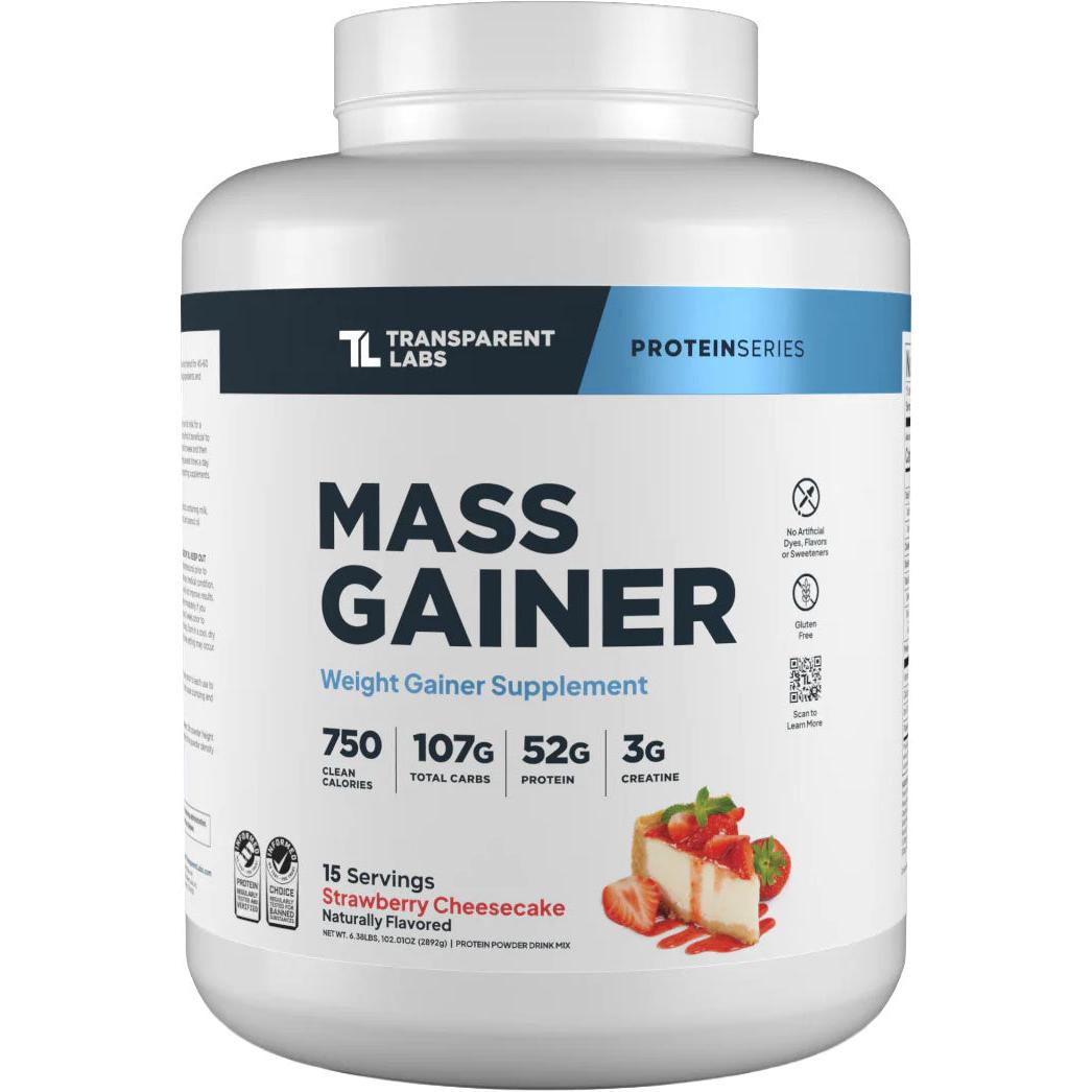 Transparent Labs Mass Gainer-15 servings-Strawberry Cheesecake-N101 Nutrition
