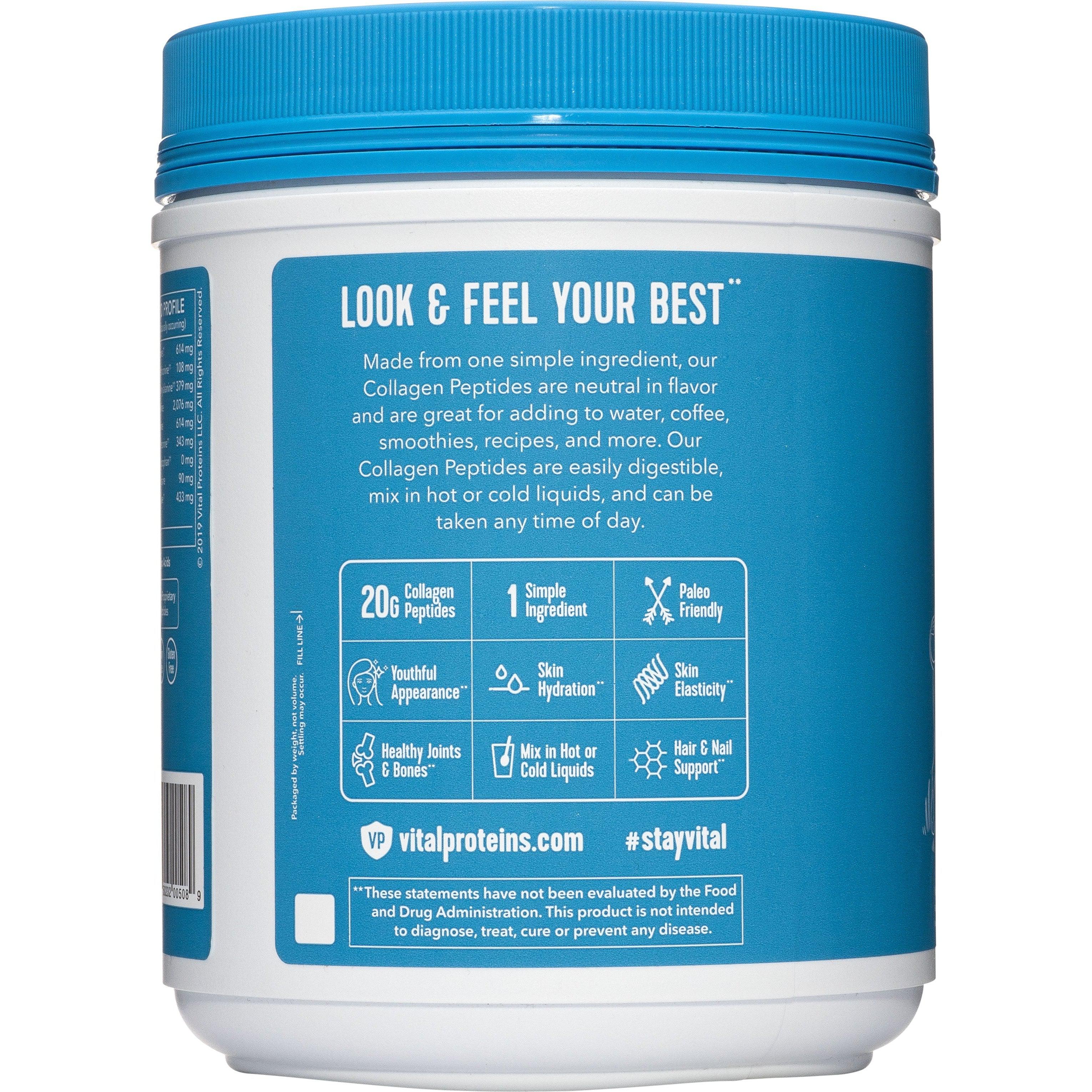 Vital Proteins Collagen Peptides - Unflavored (BEST BY OCT 2029 - FINAL SALE / NO RETURNS)-N101 Nutrition