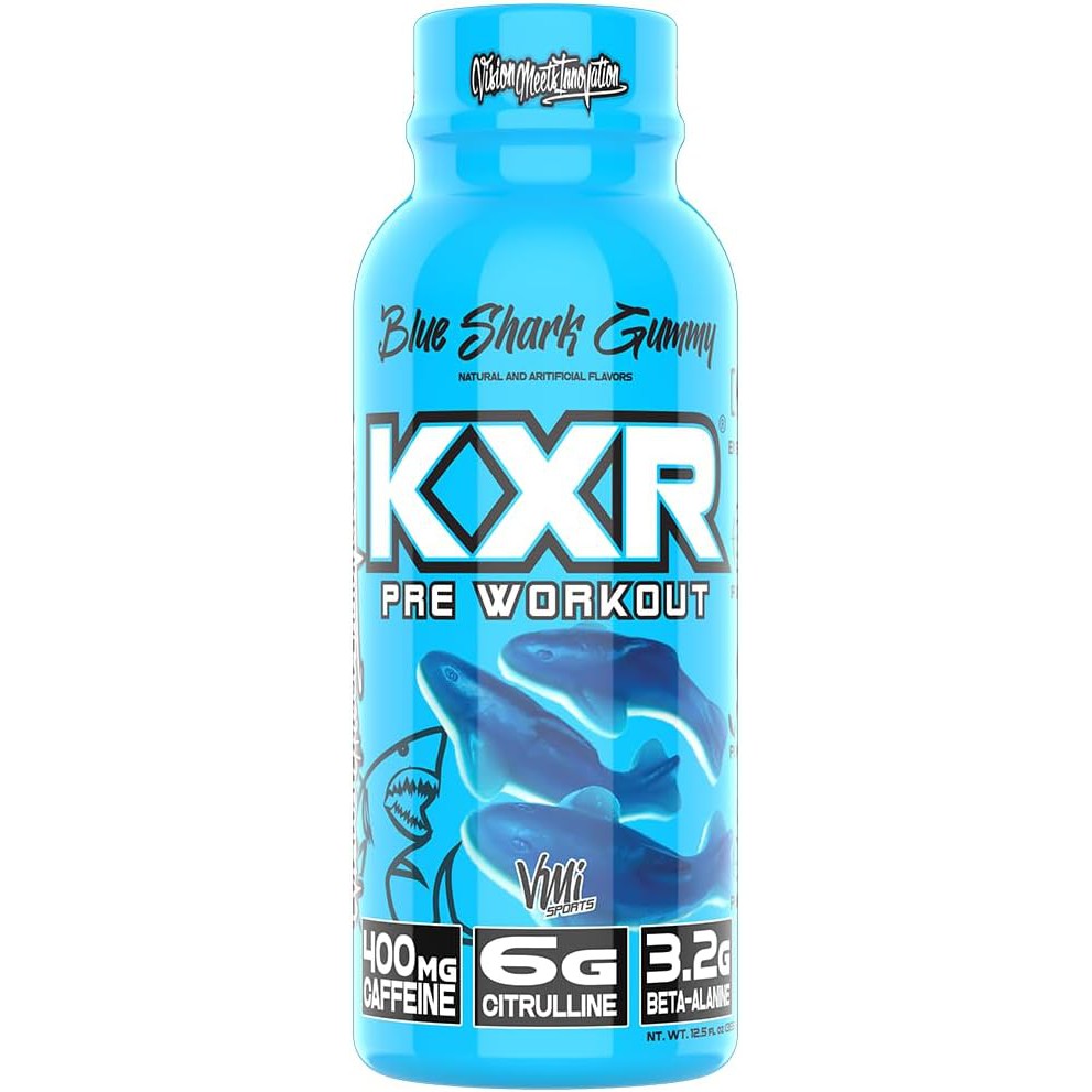 VMI Sports KXR Pre Workout RTD-Bottle (12.5 fl oz / 355 mL)-Blue Shark Gummy-N101 Nutrition