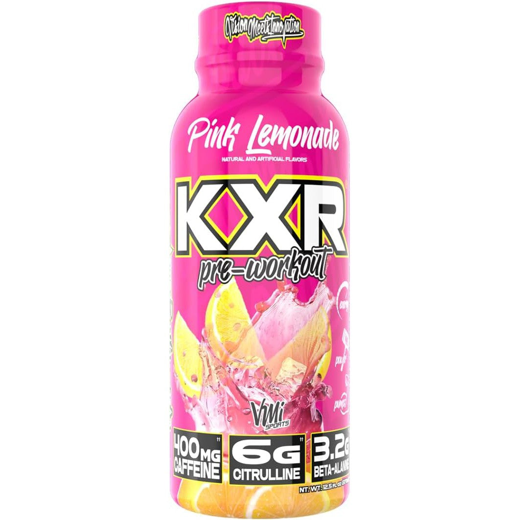 VMI Sports KXR Pre Workout RTD-Bottle (12.5 fl oz / 355 mL)-Pink Lemonade-N101 Nutrition