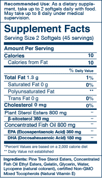 Wiley's Finest Wild Alaskan Fish Oil Cholesterol Support-N101 Nutrition