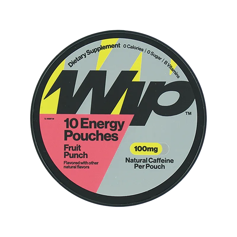 Wip Energy Pouches-100 mg-Fruit Punch-N101 Nutrition