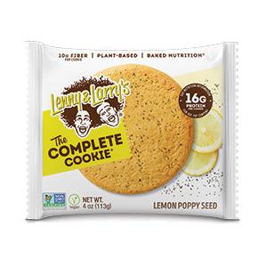 Lenny & Larry's The Complete Cookie-Single Cookie (4 oz)-Lemon Poppy Seed-N101 Nutrition