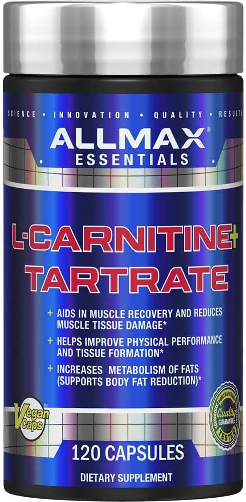 ALLMAX L-Carnitine L-Tartrate-120 capsules-N101 Nutrition