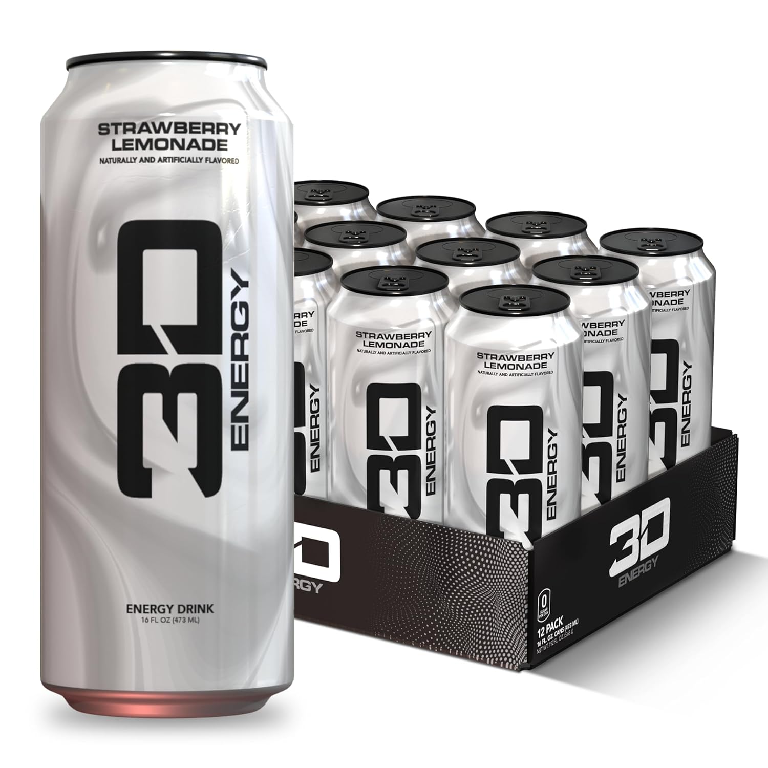 3D Energy Drink-Case (12 cans)-Strawberry Lemonade-N101 Nutrition