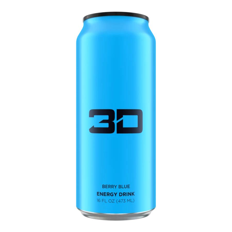 3D Energy Drink-Single Can (16 fl oz / 473 mL)-Berry Blue-N101 Nutrition