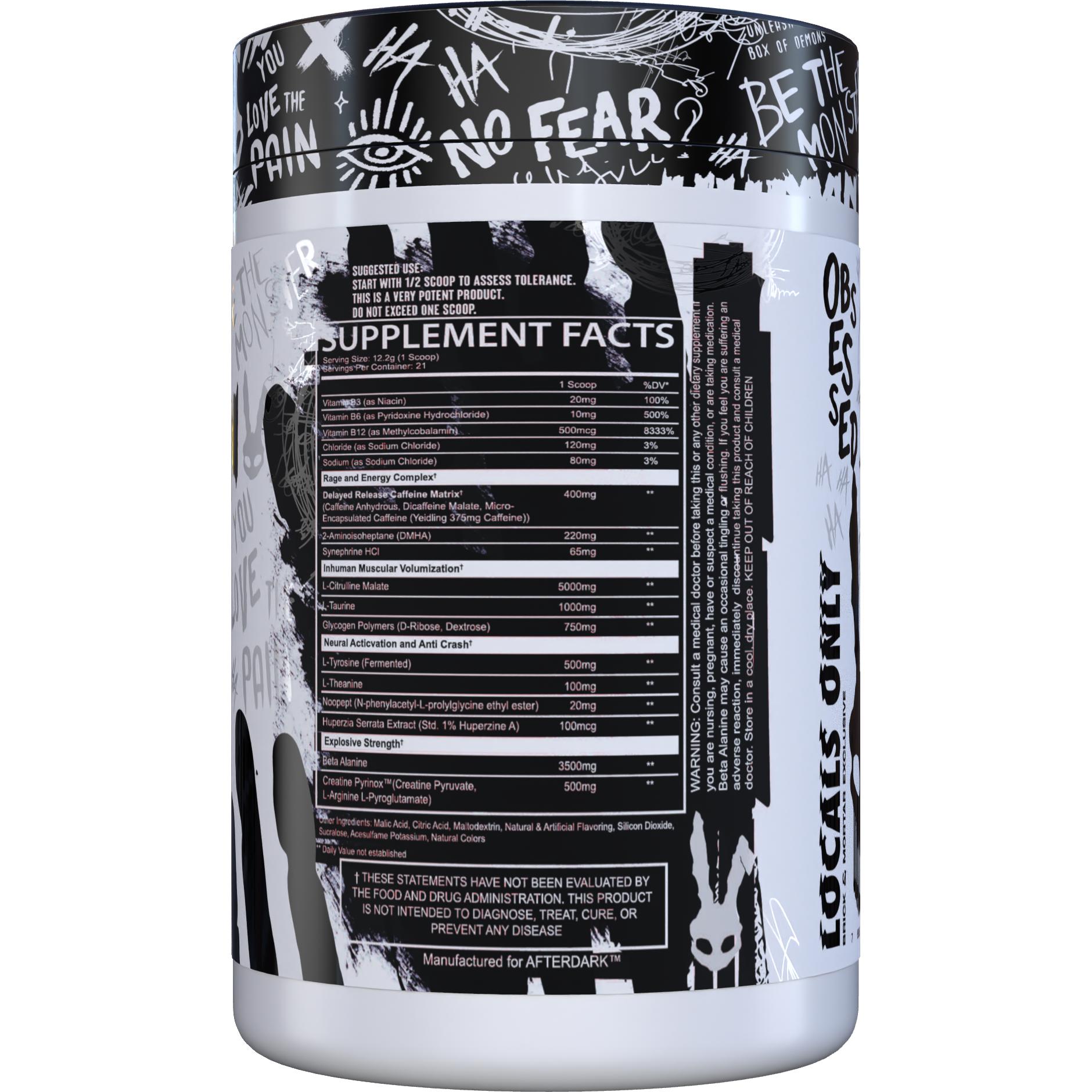 AFTERDARK Inhuman-N101 Nutrition