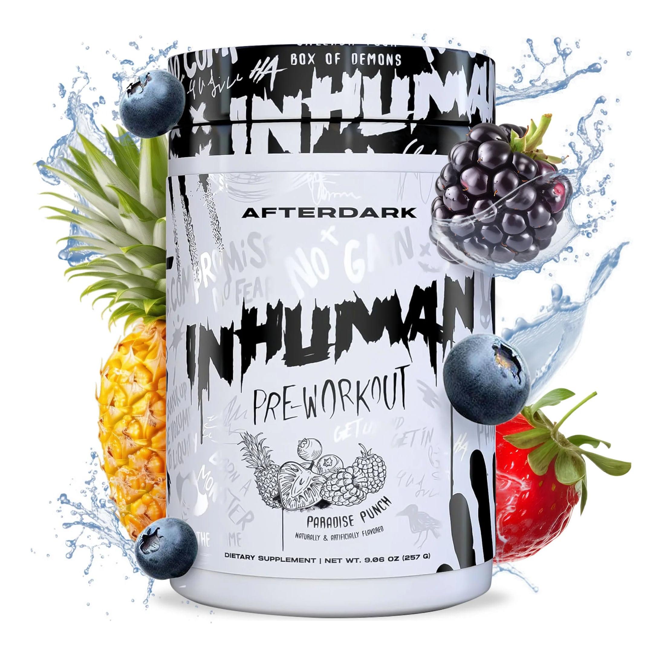 AFTERDARK Inhuman-21 servings-Paradise Punch-N101 Nutrition