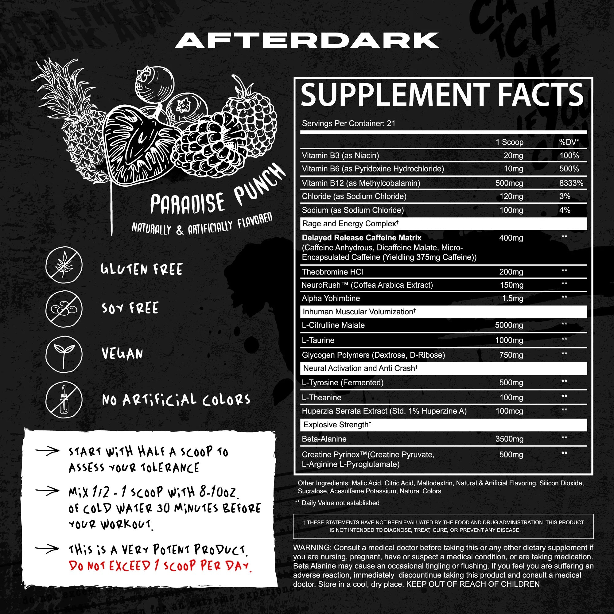 AFTERDARK Inhuman-N101 Nutrition