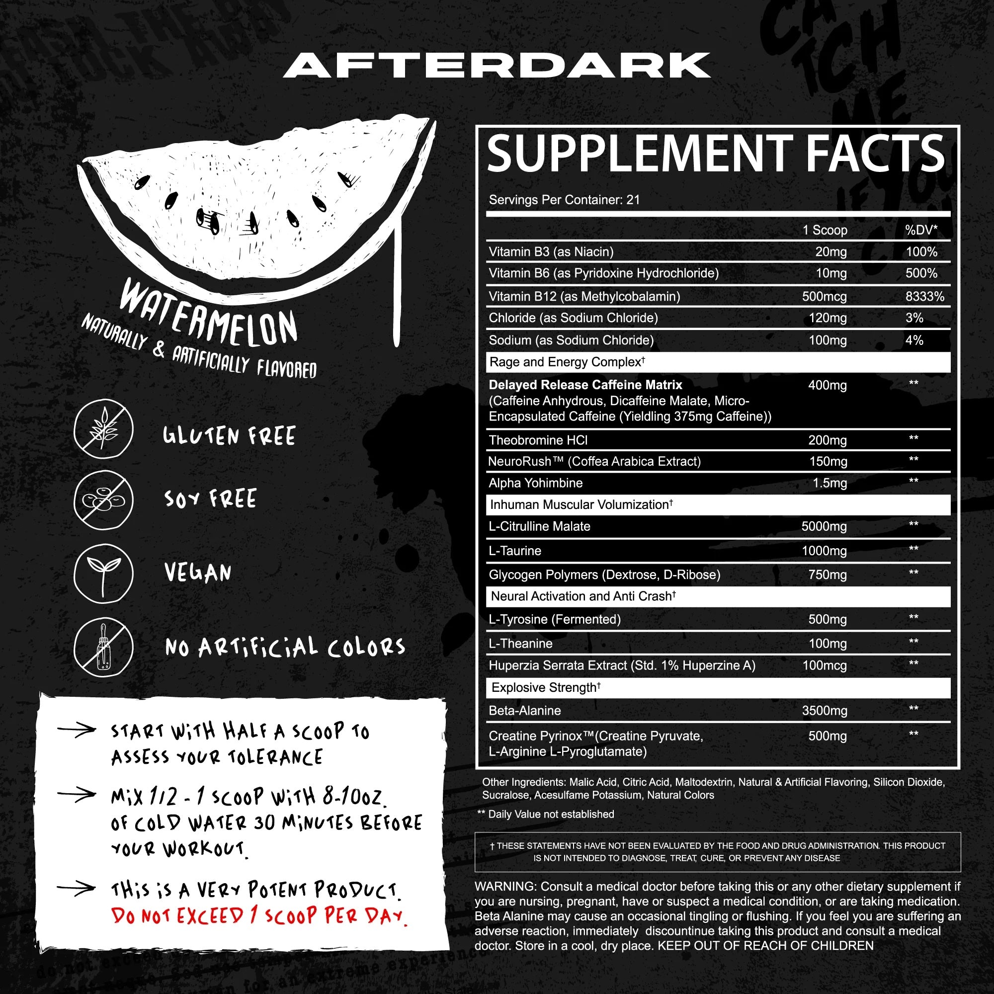 AFTERDARK Inhuman-N101 Nutrition