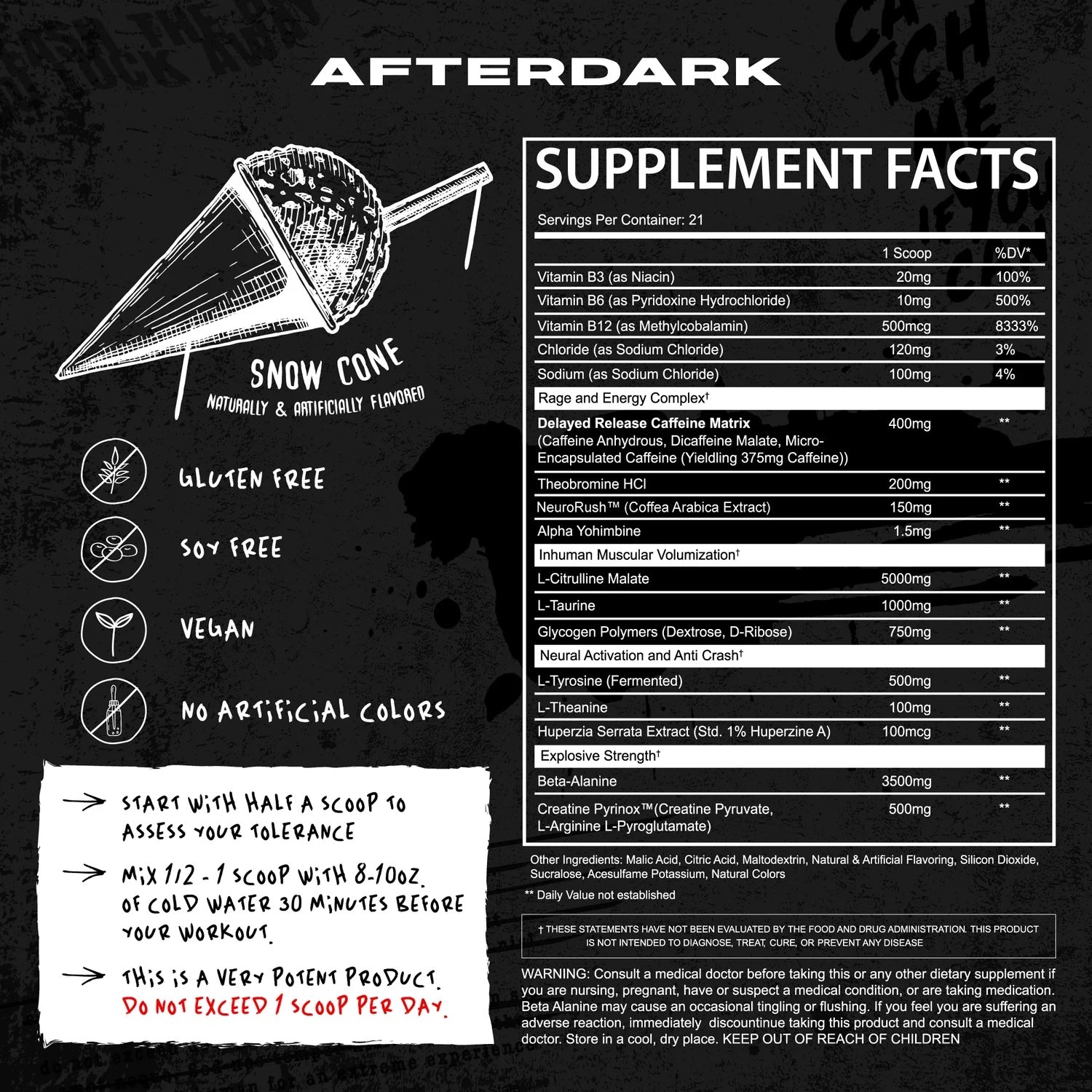 AFTERDARK Inhuman-N101 Nutrition