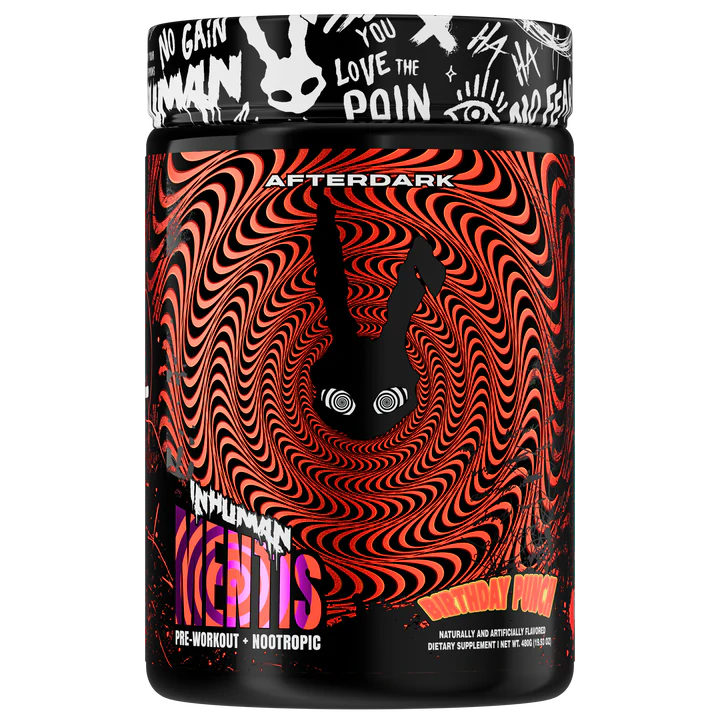 AFTERDARK Inhuman Mentis-21 servings-Birthday Punch-N101 Nutrition