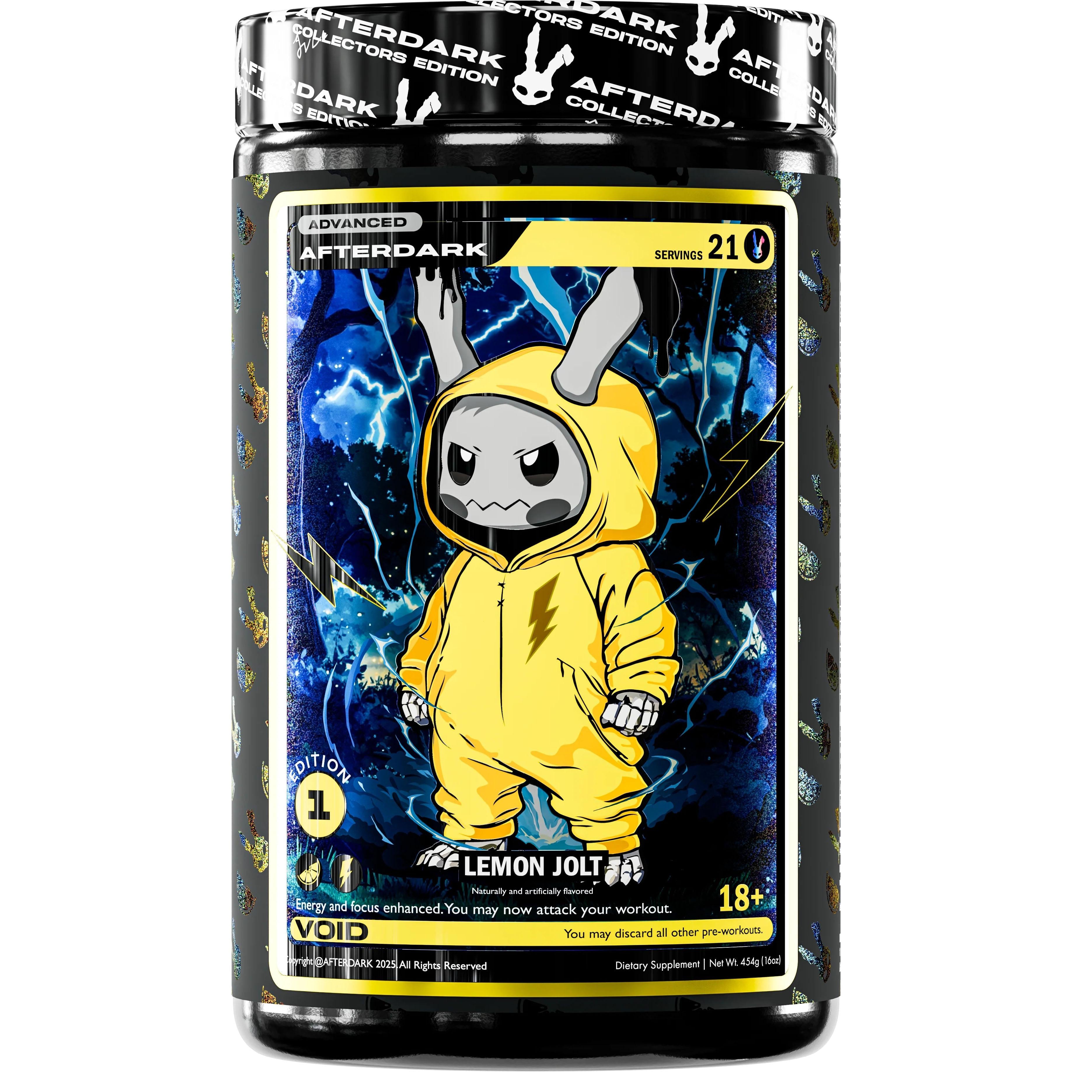 AFTERDARK VOID-21 servings-Lemon Jolt-N101 Nutrition