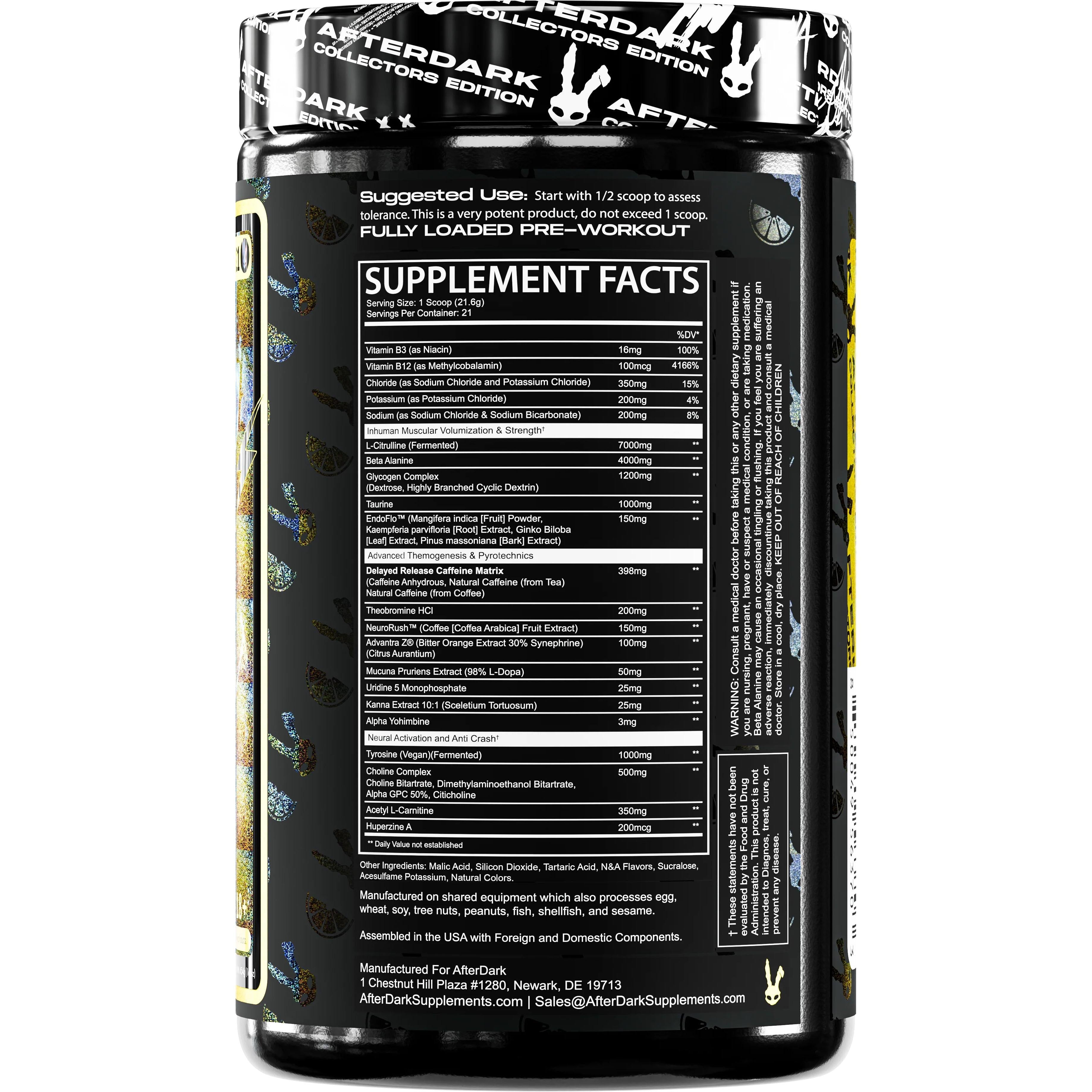 AFTERDARK VOID-N101 Nutrition