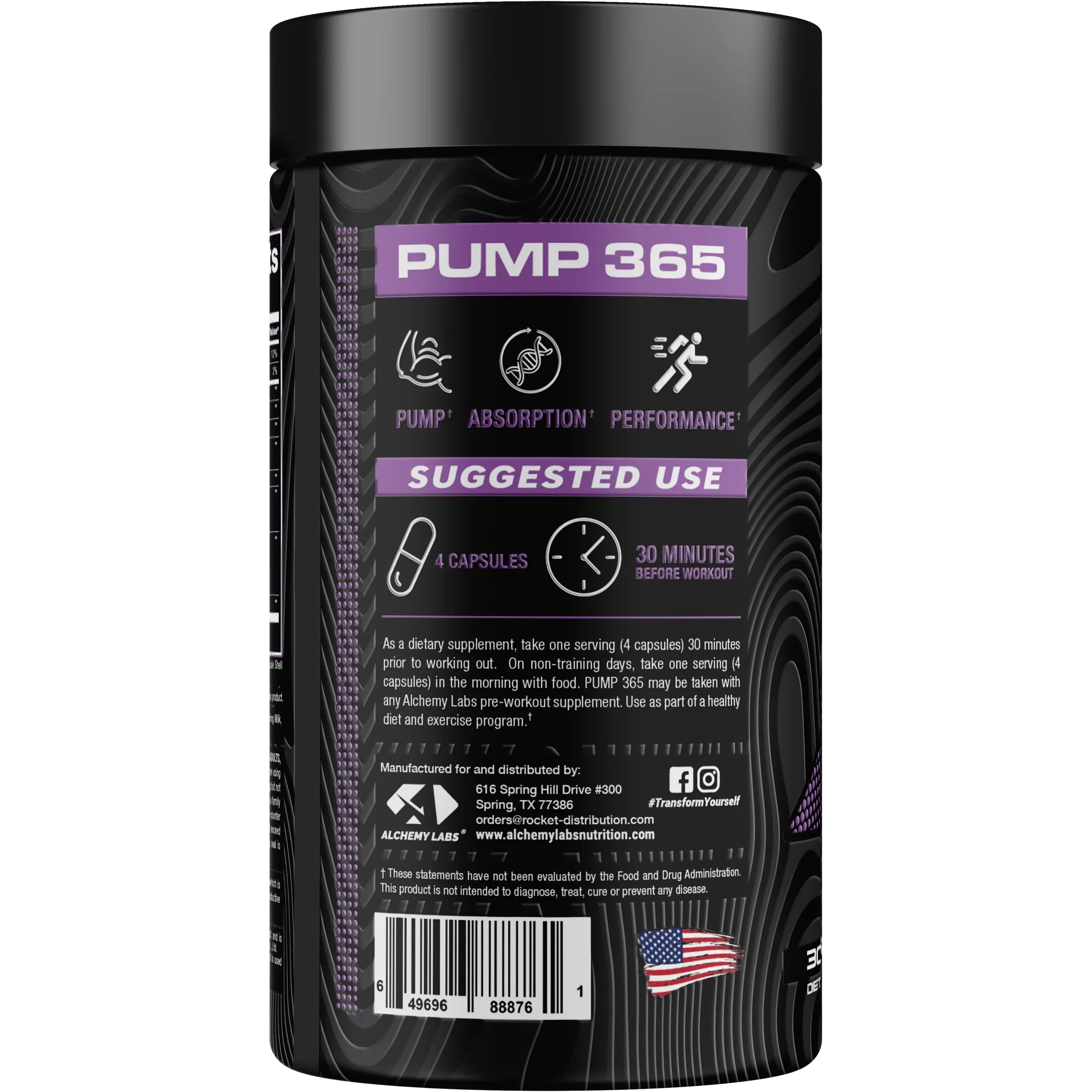 Alchemy Labs PUMP 365-120 capsules-N101 Nutrition