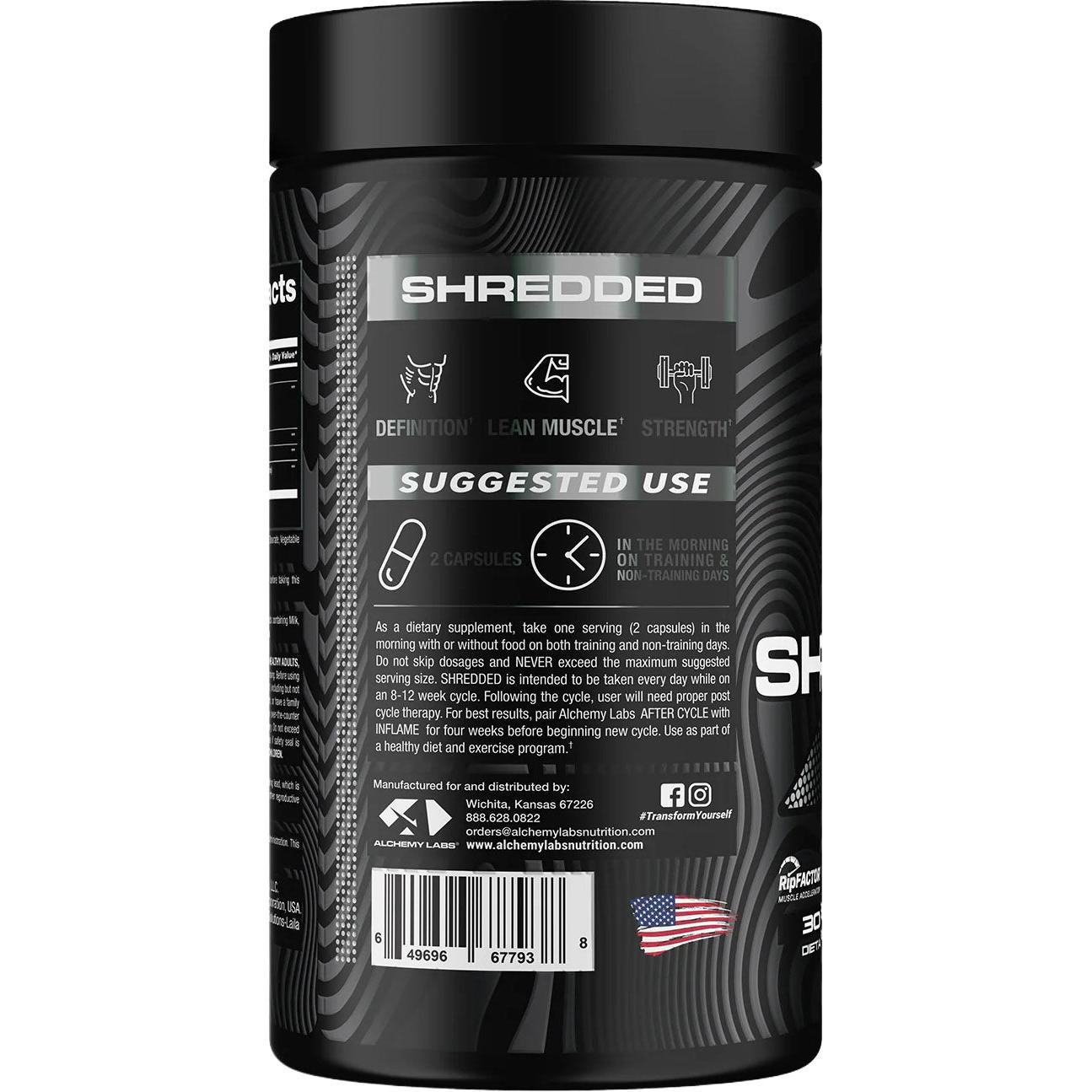 Alchemy Labs Shredded-N101 Nutrition