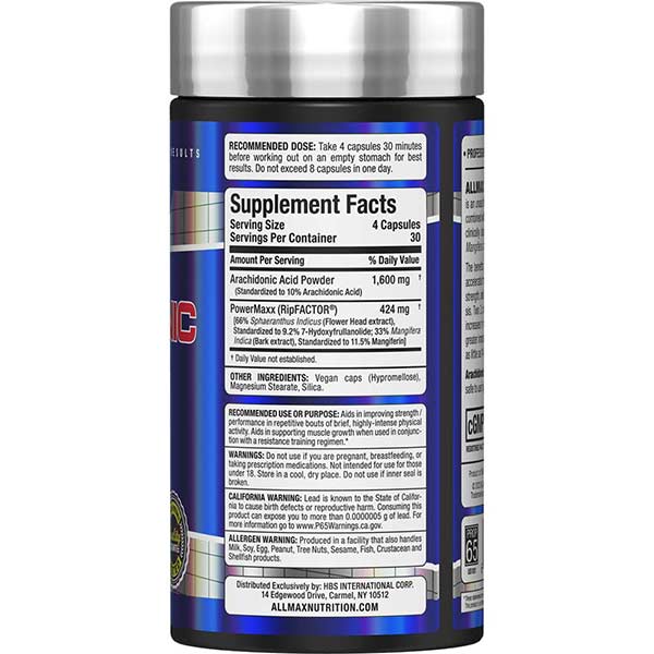 ALLMAX Arachidonic Acid+-120 capsules-N101 Nutrition