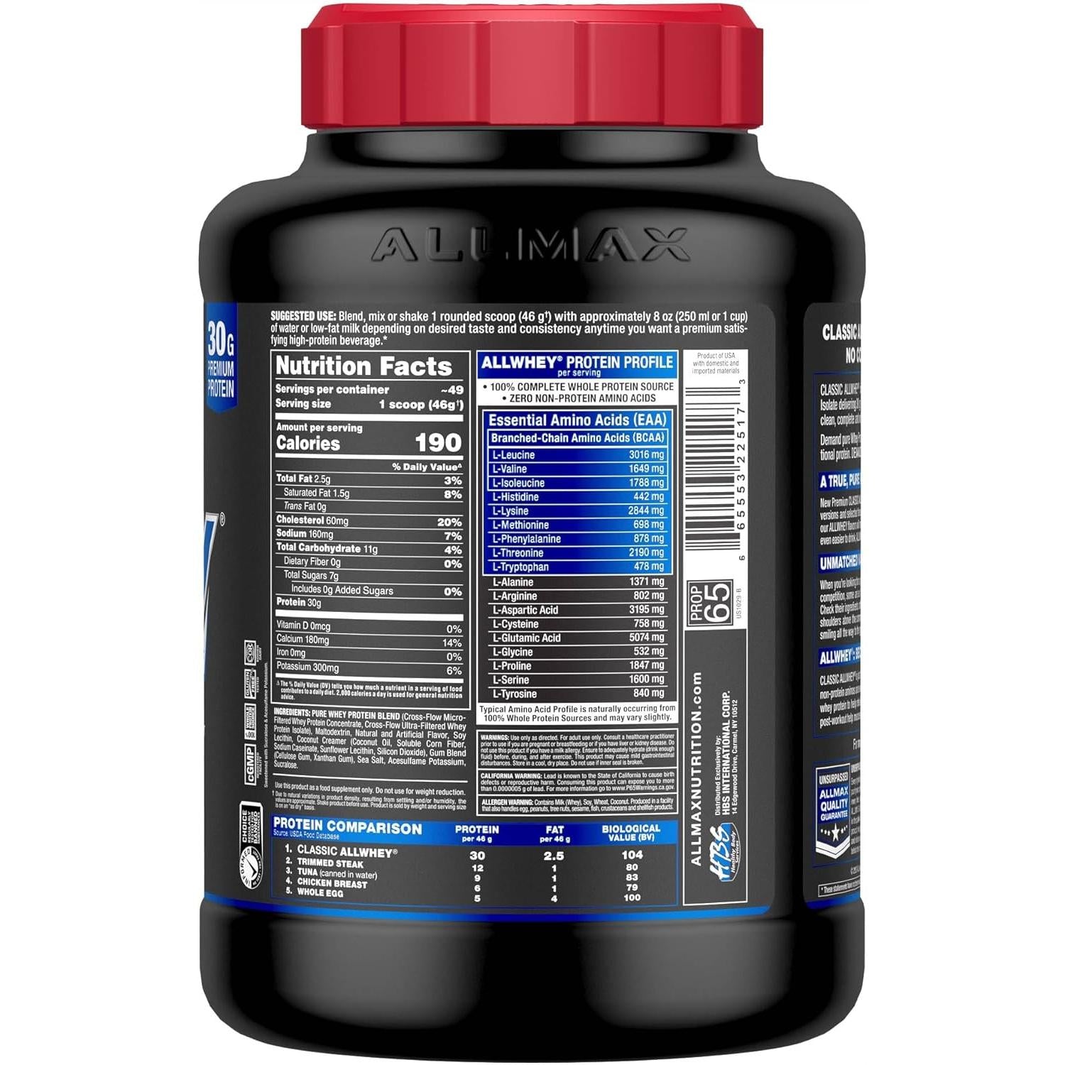 ALLMAX Classic AllWhey-N101 Nutrition