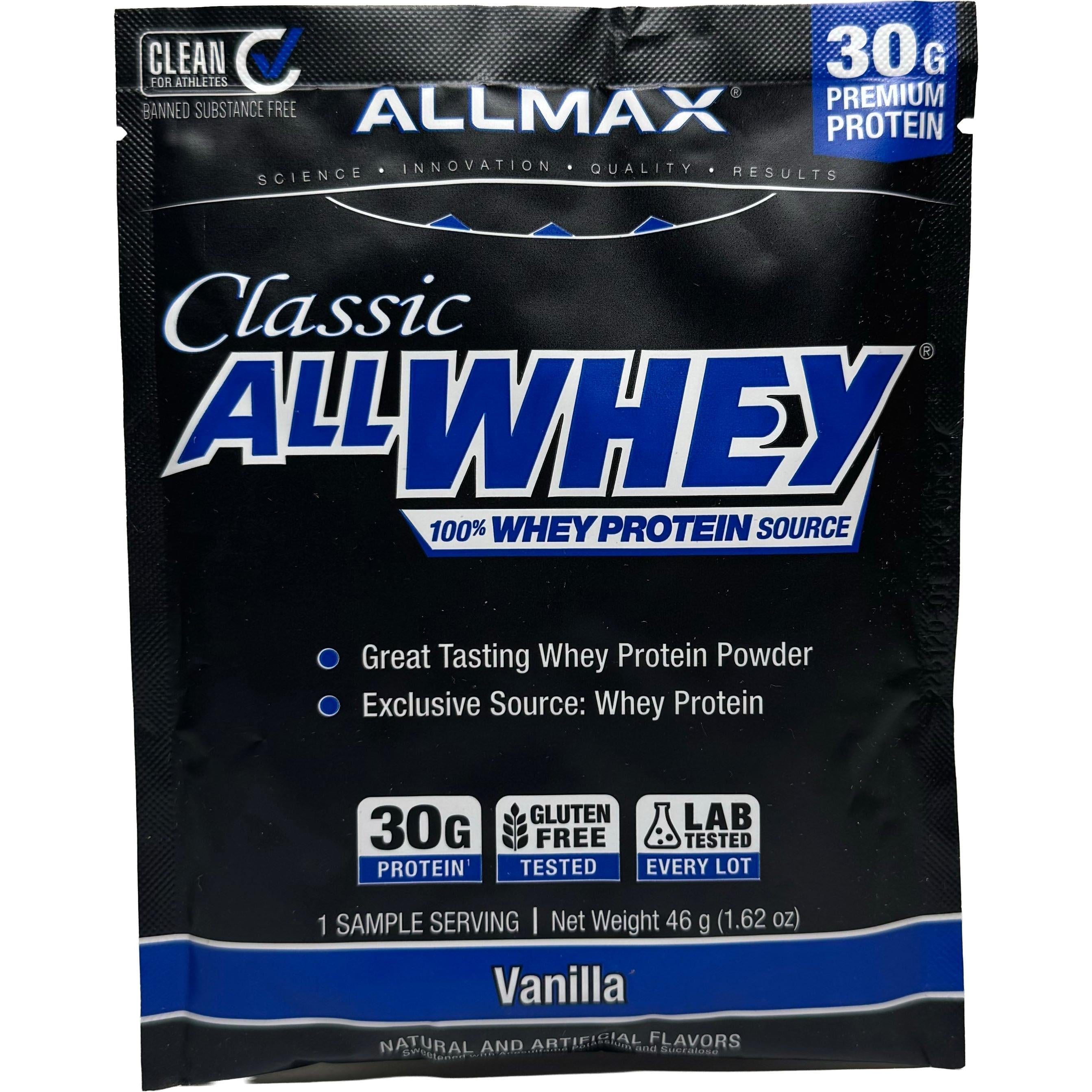 ALLMAX Classic AllWhey-single pack (46 g)-Vanilla-N101 Nutrition
