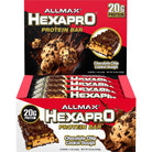 ALLMAX Hexapro Protein Bars-1 box (12 bars)-Chocolate Chip Cookie Dough-N101 Nutrition