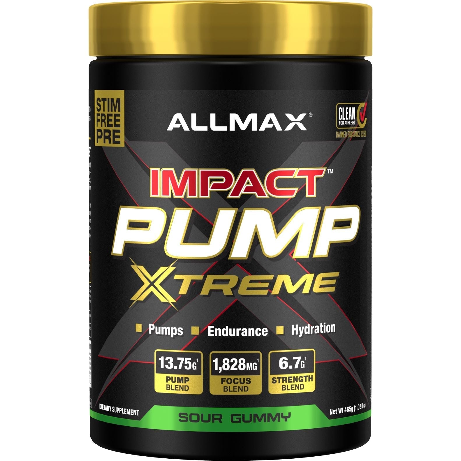 ALLMAX IMPACT Pump Xtreme-30 servings-Sour Gummy-N101 Nutrition