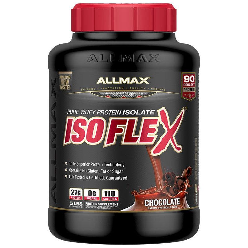 ALLMAX Isoflex Whey Protein Isolate-5 lbs-Chocolate-N101 Nutrition