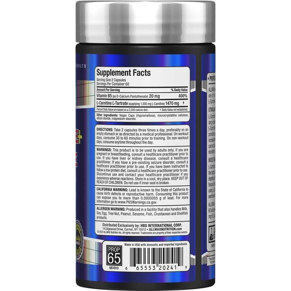 ALLMAX L-Carnitine L-Tartrate-N101 Nutrition