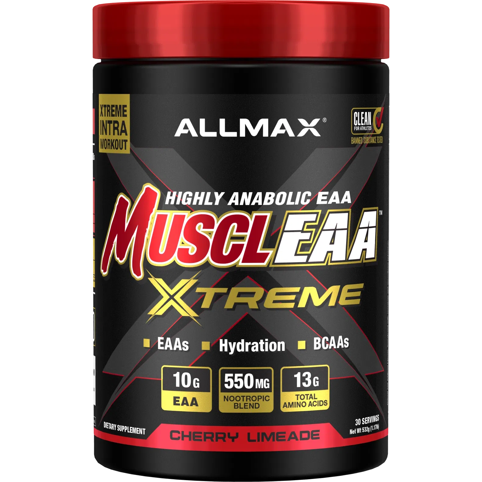 ALLMAX MusclEAA Xtreme-30 servings-Cherry Limeade-N101 Nutrition