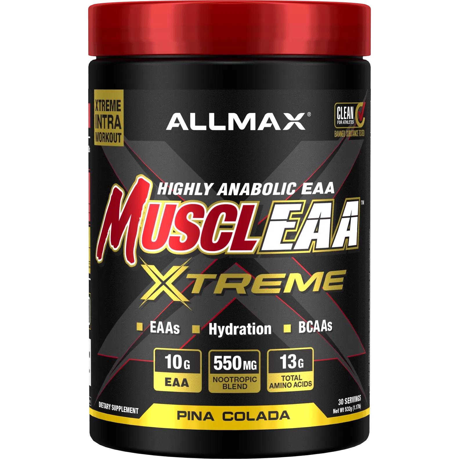 ALLMAX MusclEAA Xtreme-30 servings-Pina Colada-N101 Nutrition