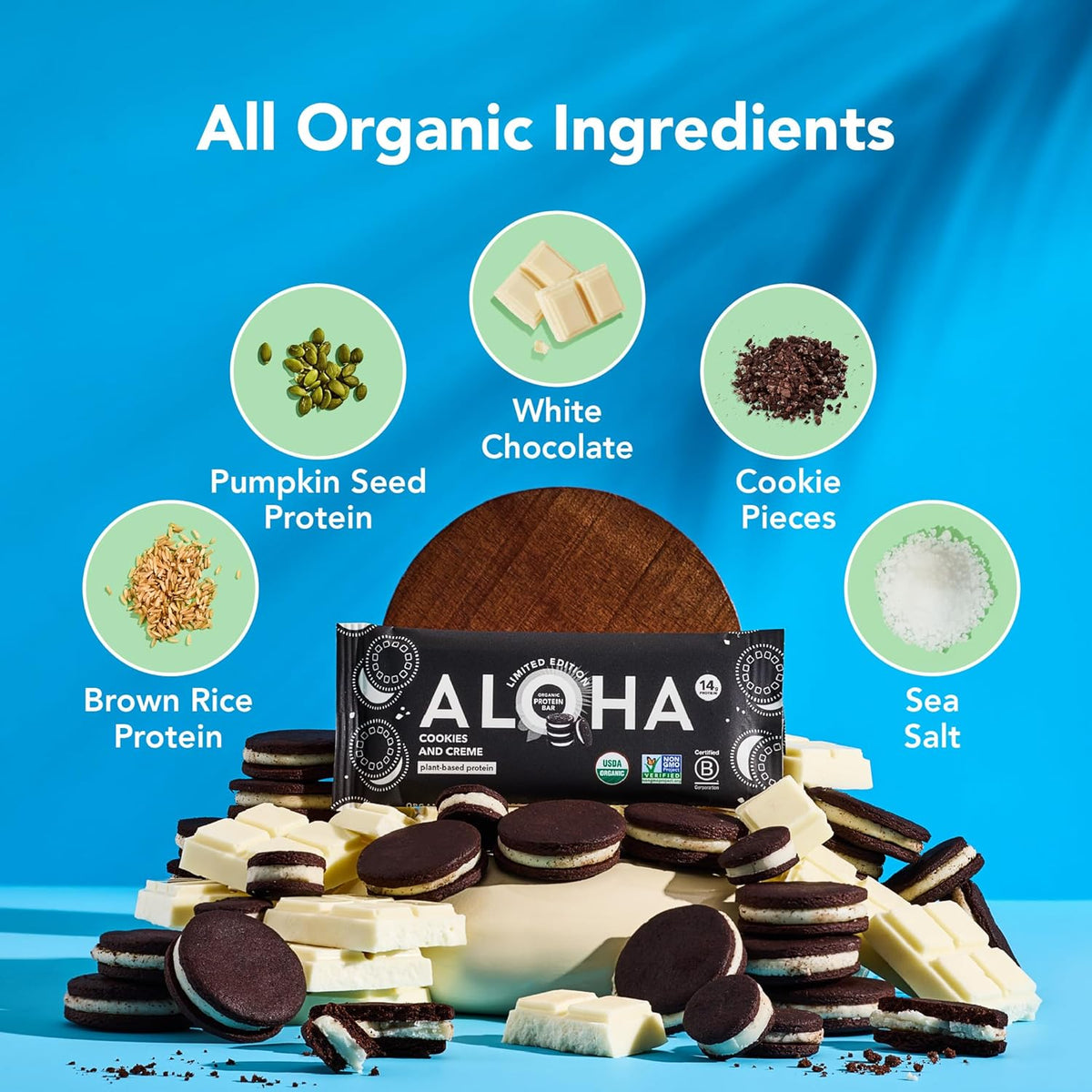 ALOHA Organic Plant-Based Protein Bars-N101 Nutrition