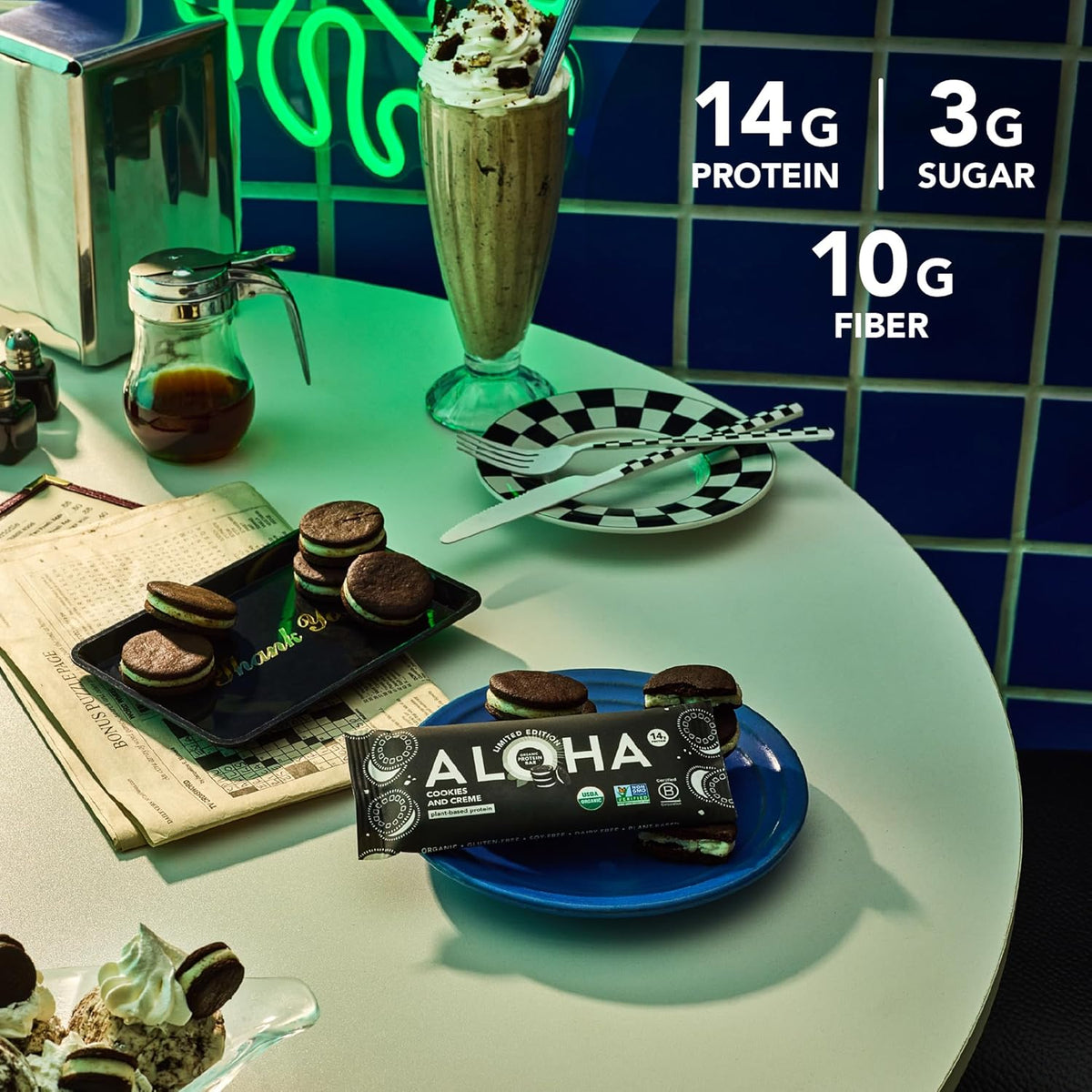 ALOHA Organic Plant-Based Protein Bars-N101 Nutrition