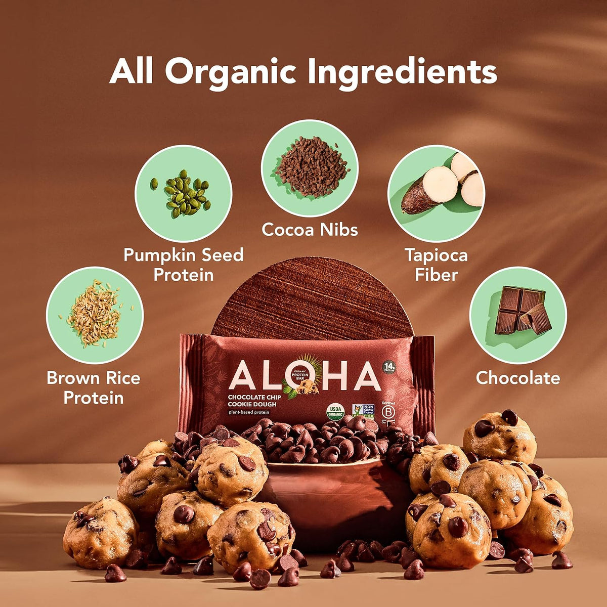 ALOHA Organic Plant-Based Protein Bars-N101 Nutrition
