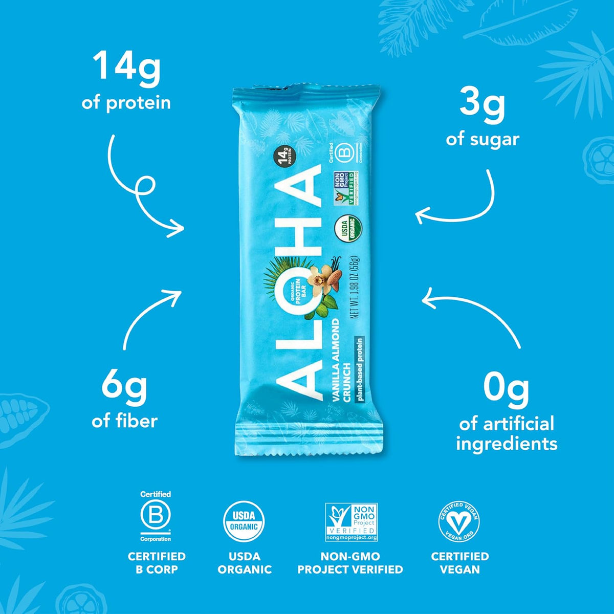 ALOHA Organic Plant-Based Protein Bars-N101 Nutrition