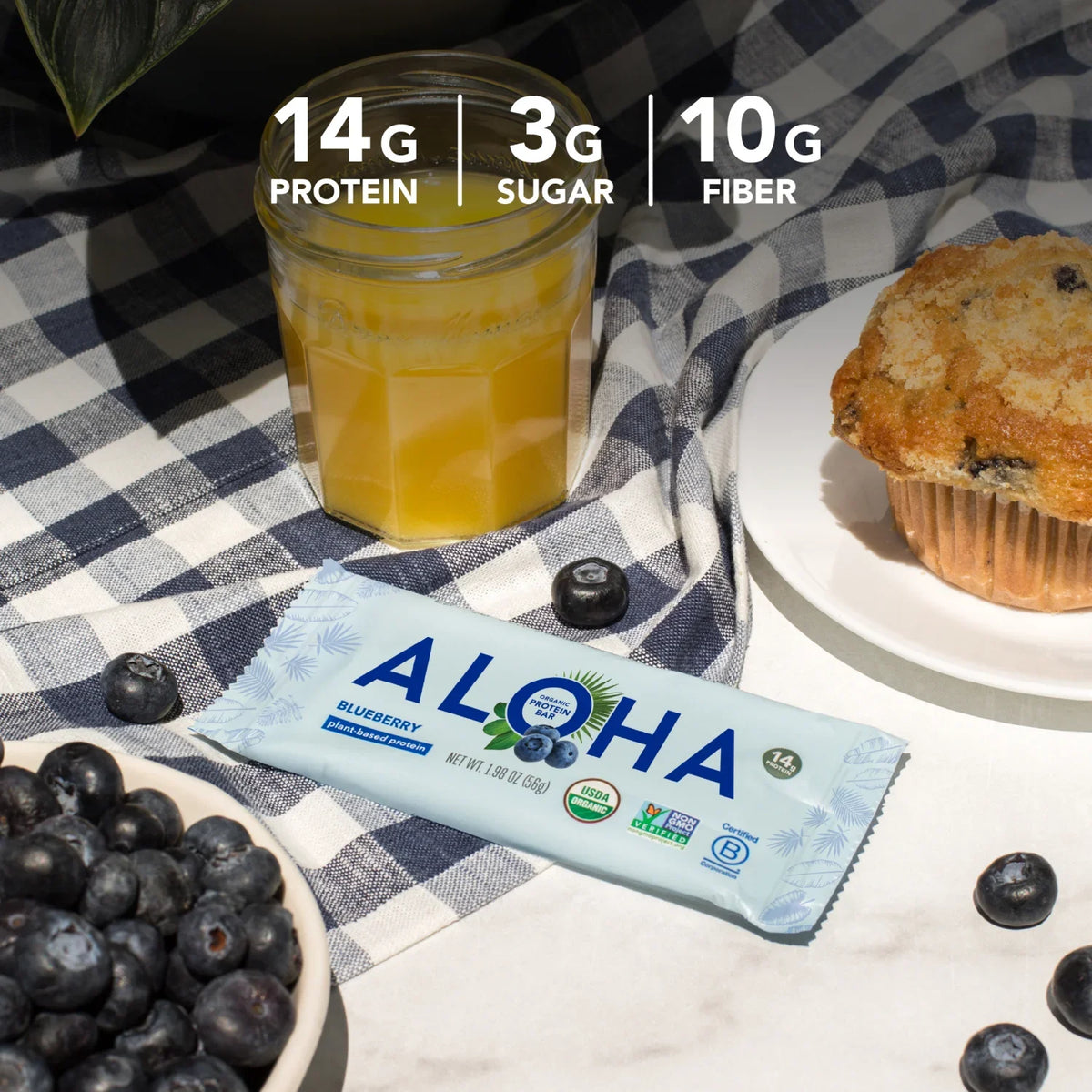ALOHA Organic Plant-Based Protein Bars-N101 Nutrition
