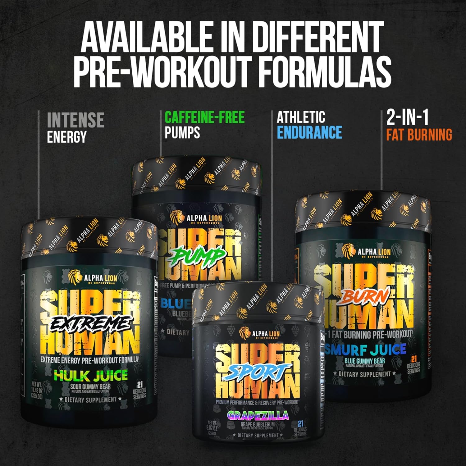 Alpha Lion Superhuman PRE-N101 Nutrition