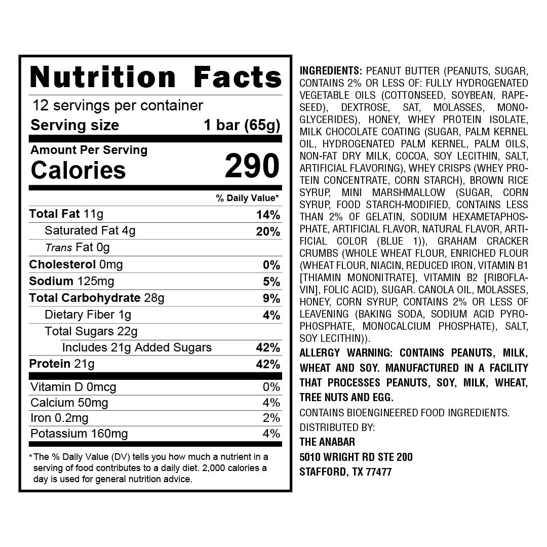 Anabar Protein Bar-N101 Nutrition