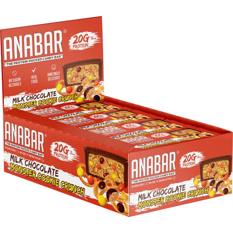 Anabar Protein Bar-Box (12 bars)-Milk Chocolate Monster Cookie Crunch-N101 Nutrition