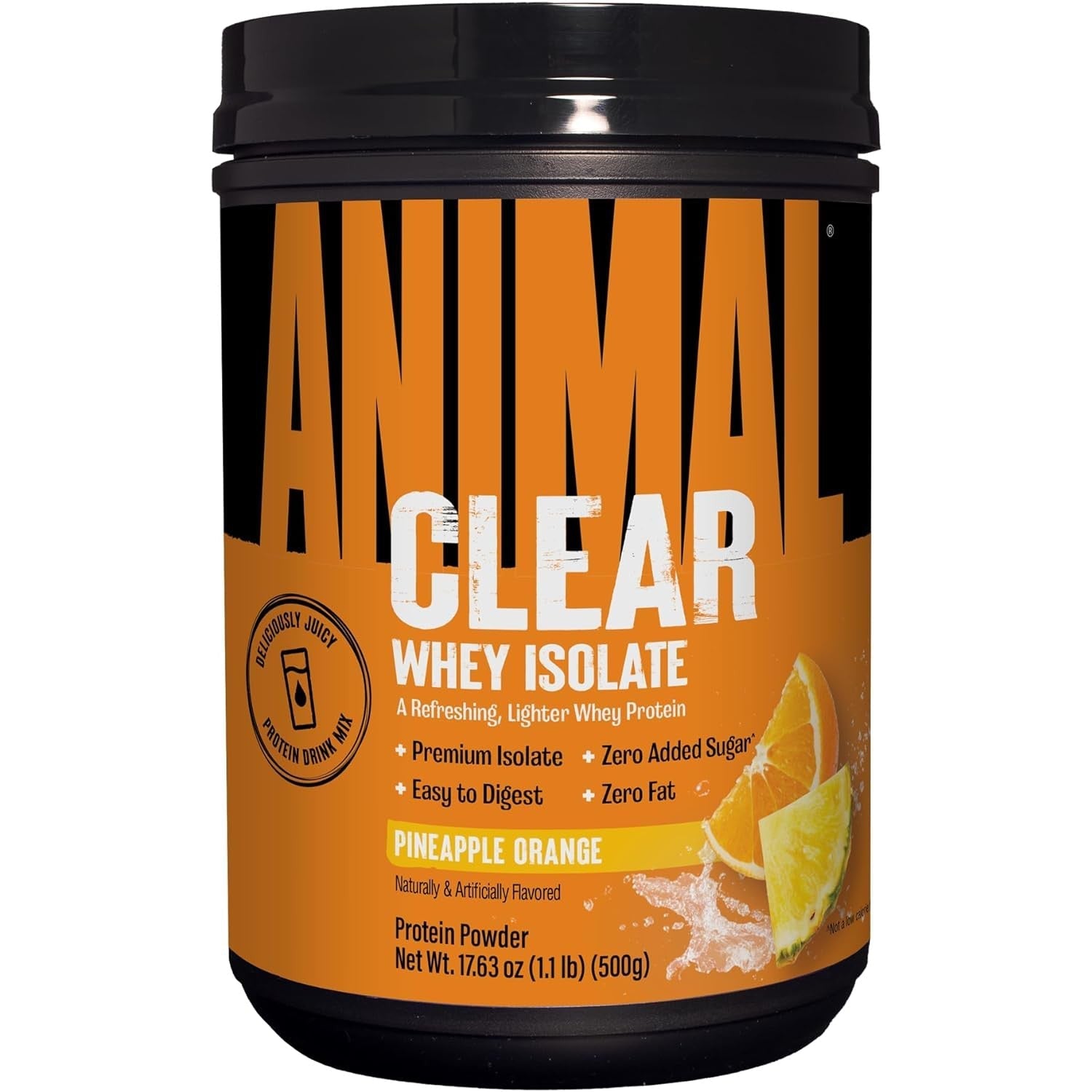 Animal Clear Whey Isolate-20 servings (500 g)-Pineapple Orange-N101 Nutrition